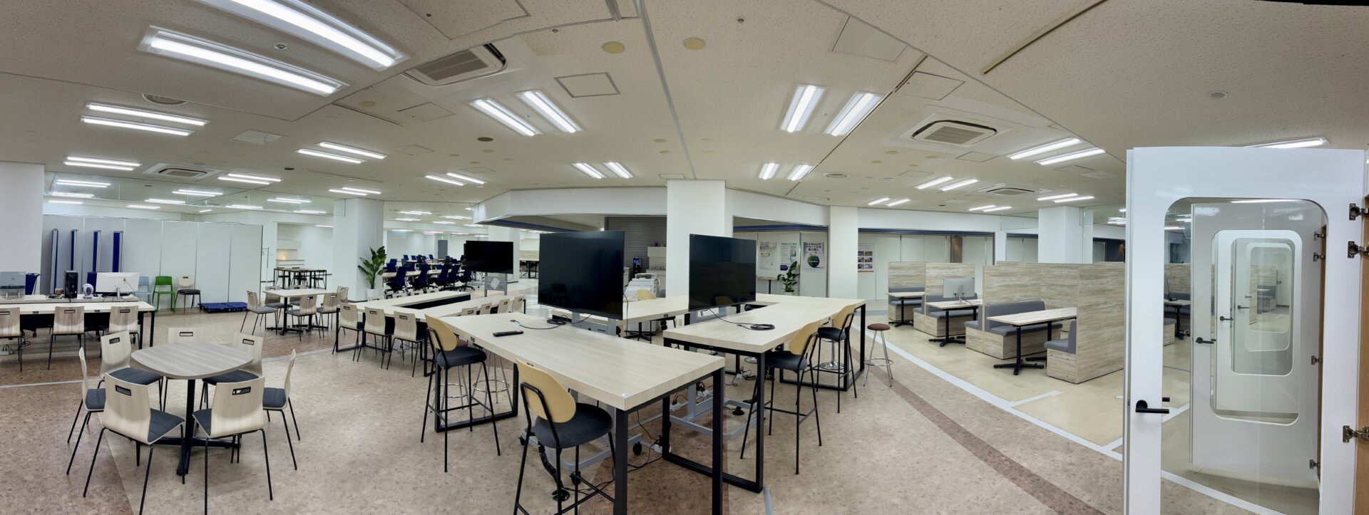 Interior of ATC ExBox coworking space