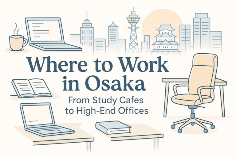 Where to Work in Osaka: From Study Cafes to High-End Offices