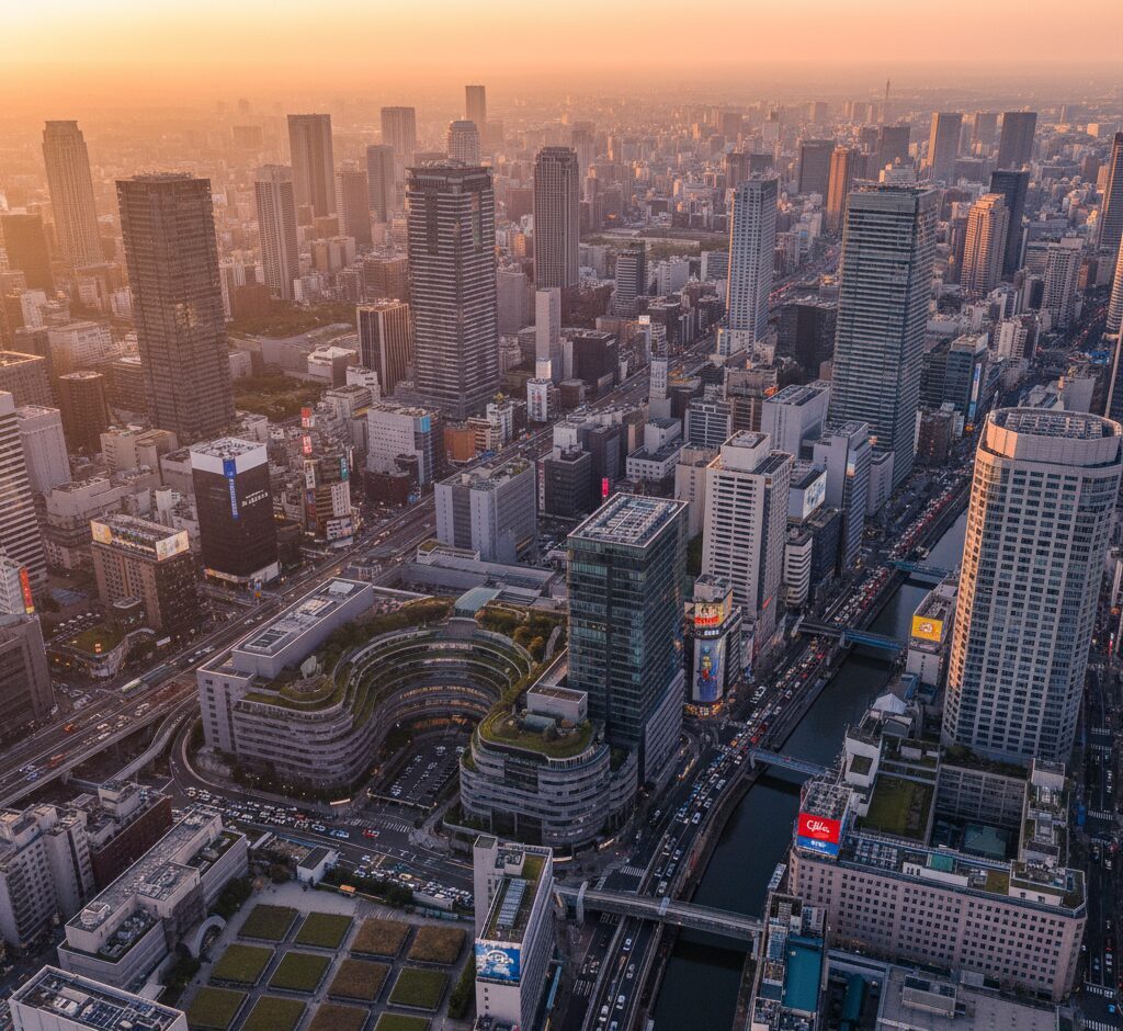 Namba retail and entertainment district Osaka