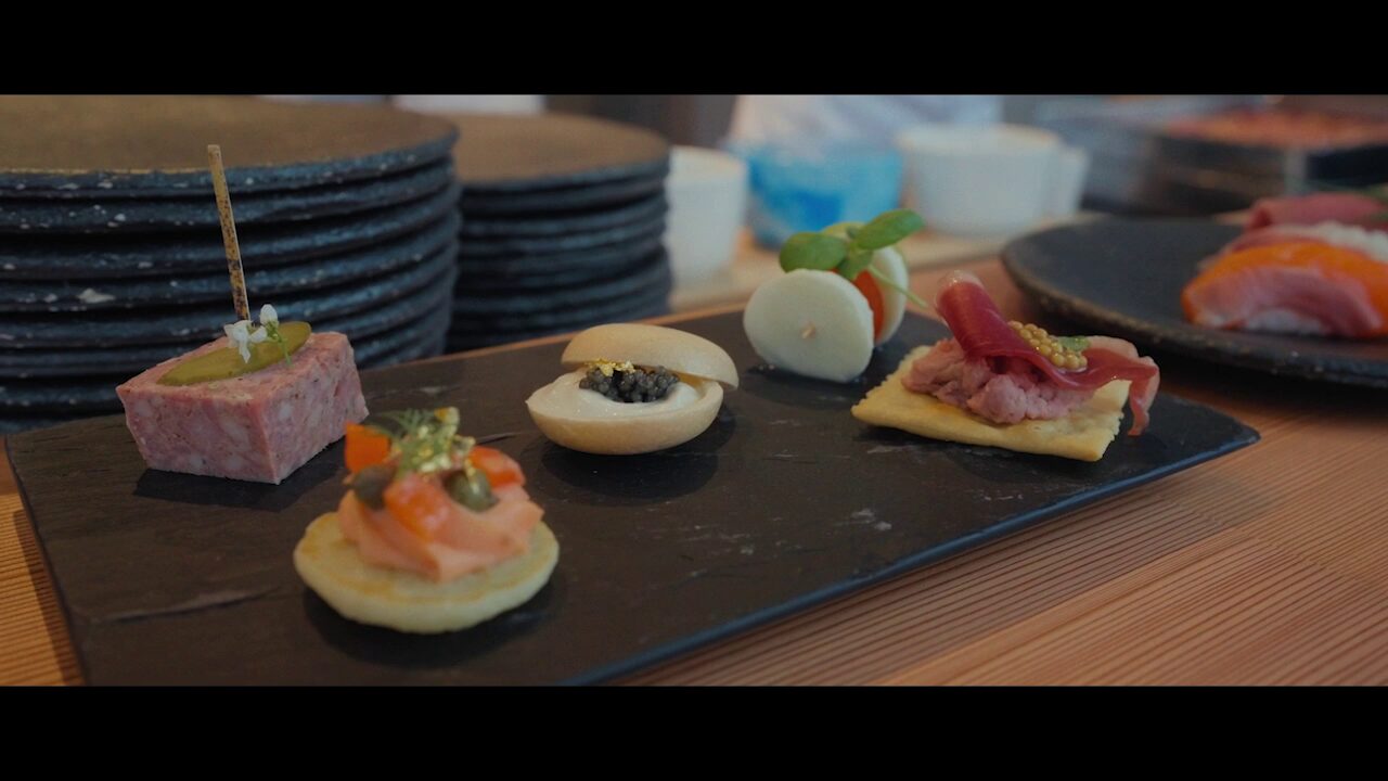 Beautifully presented signature dish