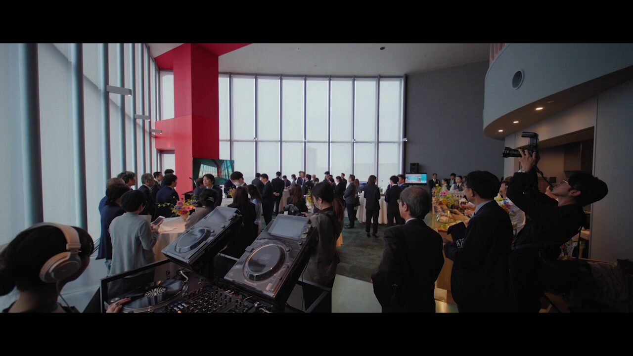 Professional corporate event setup